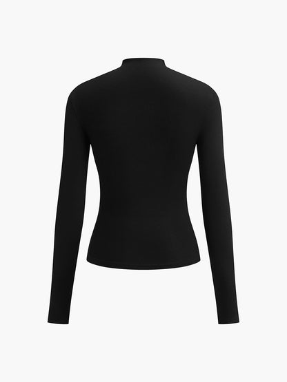 Elsa | Top Fruncido de Cuello Alto