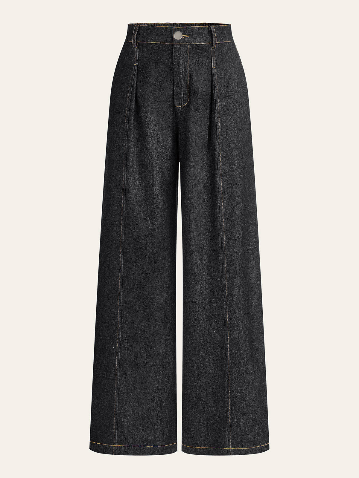 Uxía | Jeans Pierna Ancha Tiro Medio Clásicos