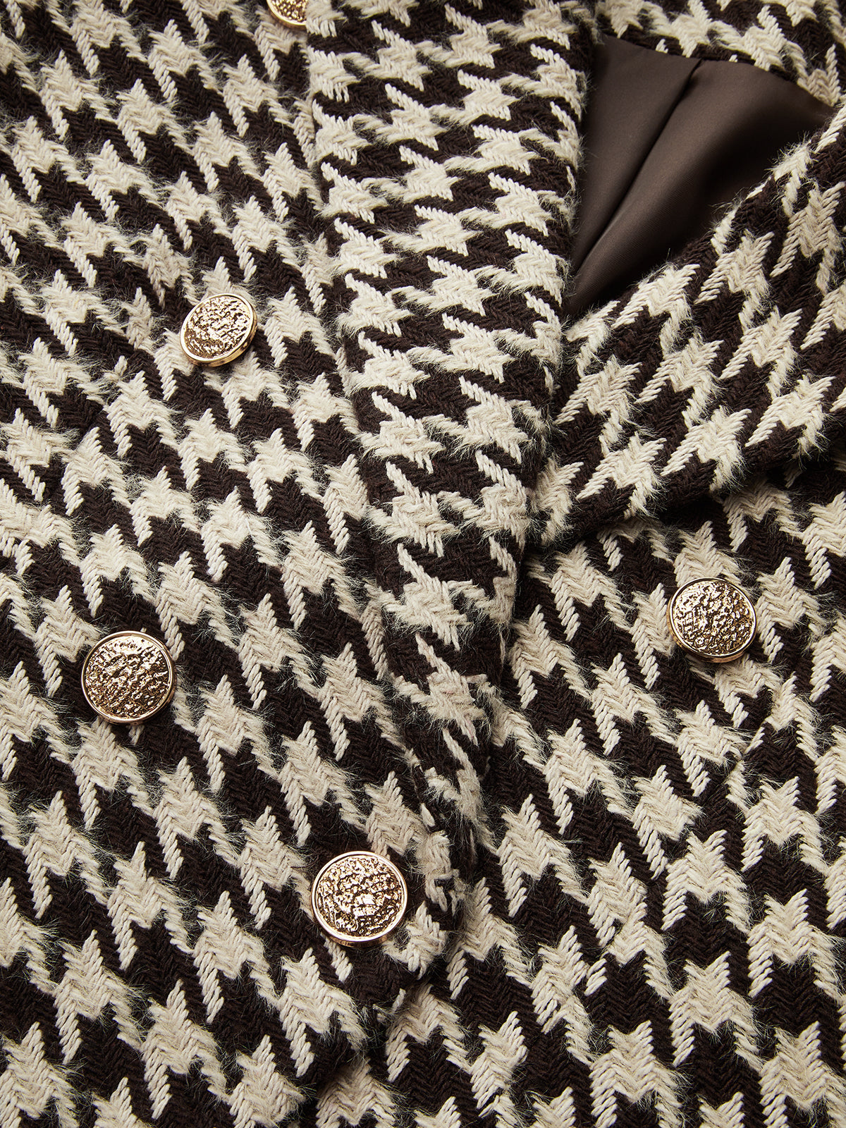 Soraya | Blazer de Tweed Pata de Gallo con Botones Metálicos