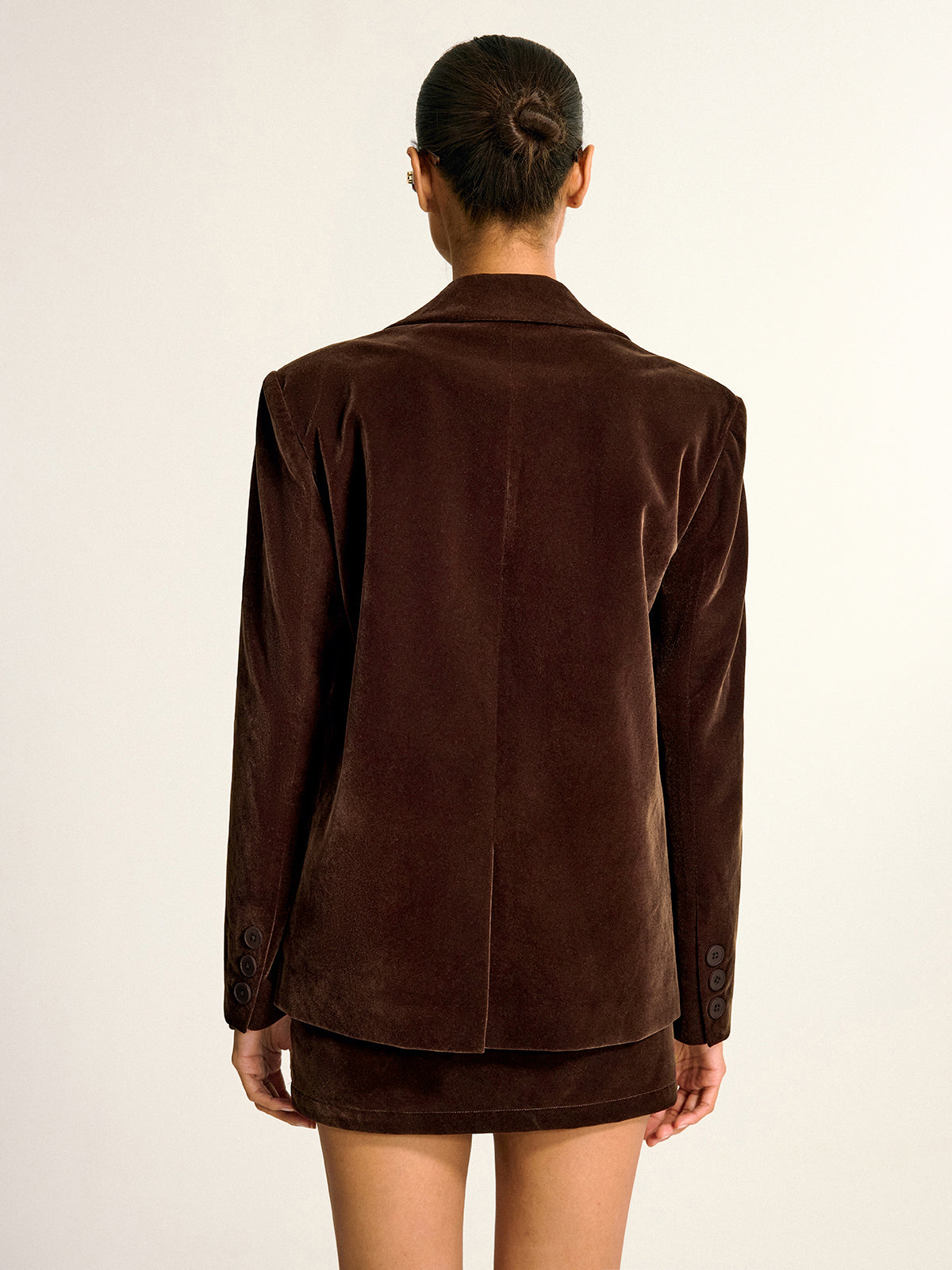 Remedios | Blazer de Terciopelo con Cuello Chal