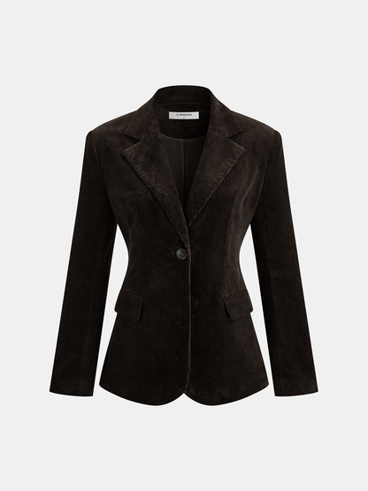 Florencia | Blazer de Pana con Hombros Marcados