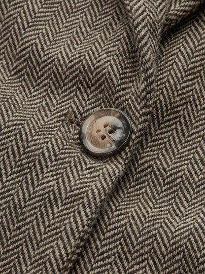 Lucila | Blazer de Tweed con Flor en Relieve