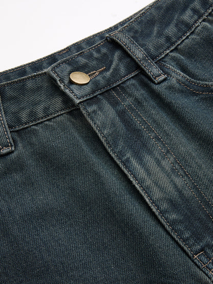 Nieves | Jeans Rectos de Tiro Medio Clásicos
