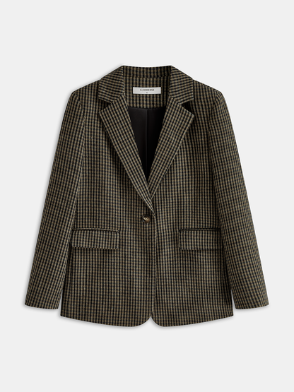Paz | Blazer Pata de Gallo con Lana