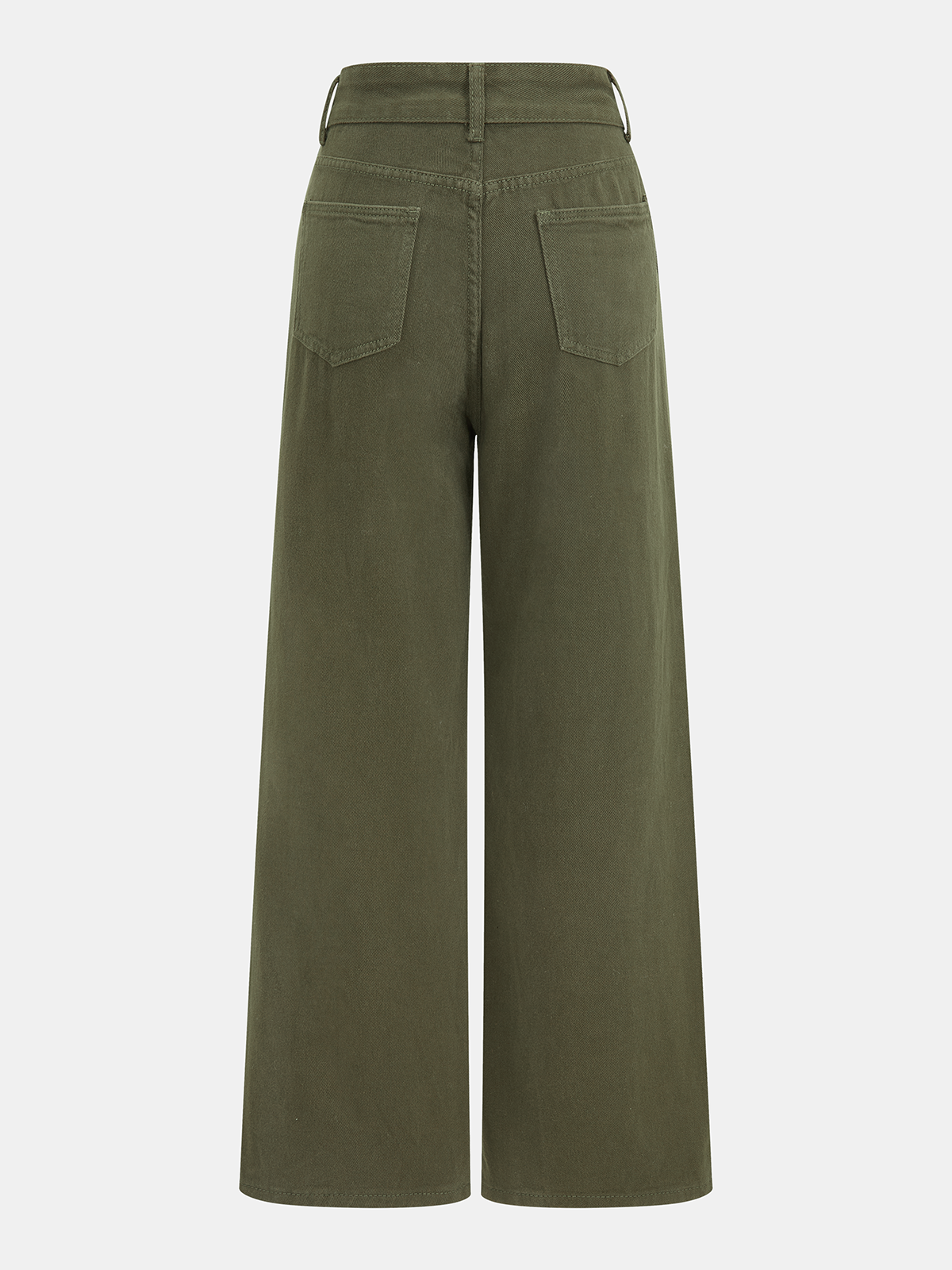 Triana | Jeans Pierna Ancha con Panel Superpuesto