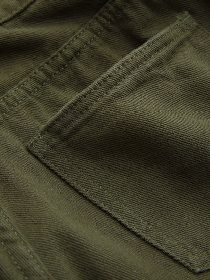 Triana | Jeans Pierna Ancha con Panel Superpuesto