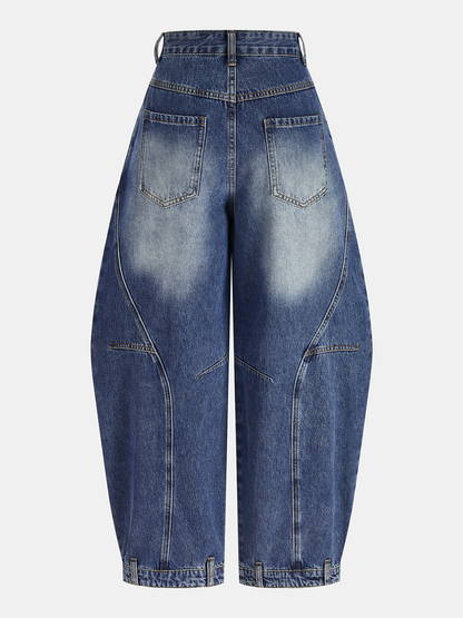 Helena | Jeans Globo con Cintura Asimétrica
