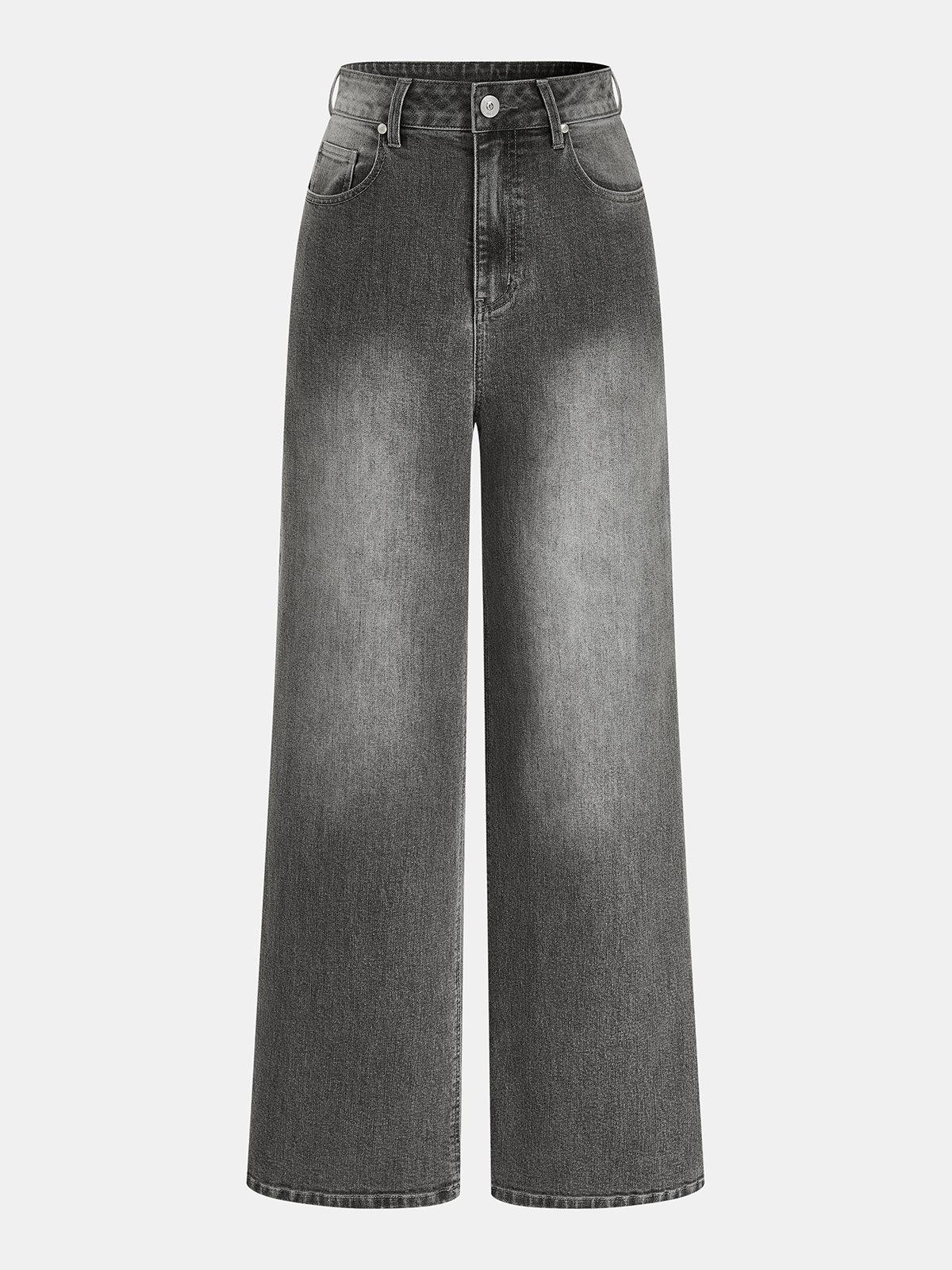 Itziar | Jeans Pierna Ancha de Tiro Medio