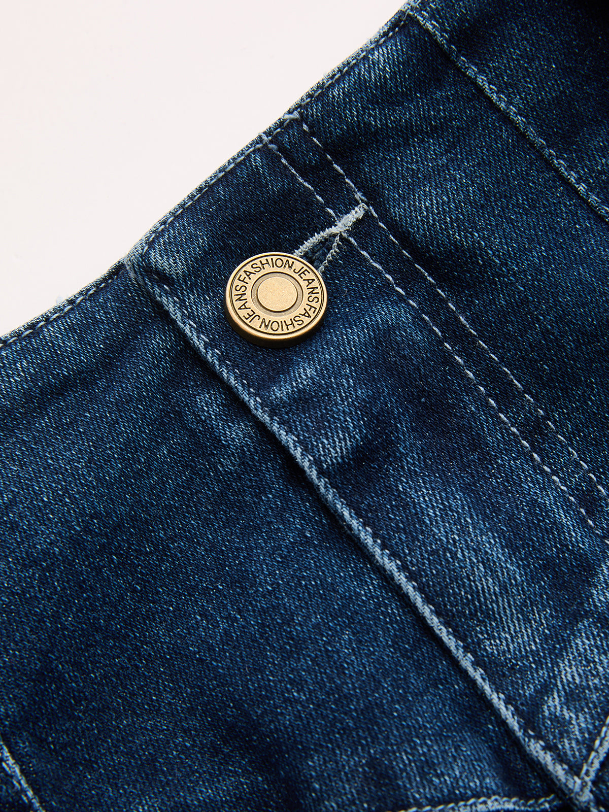Soledad | Pantalón Denim Recto de Tiro Medio