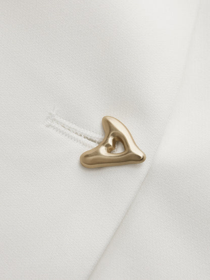 Flor | Blusa sin Mangas con Botones y Escote en V