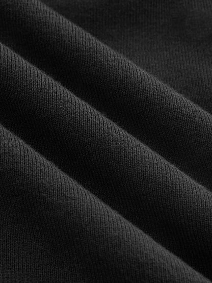 Elvira | Jersey de Cuello Alto con Puños de Encaje