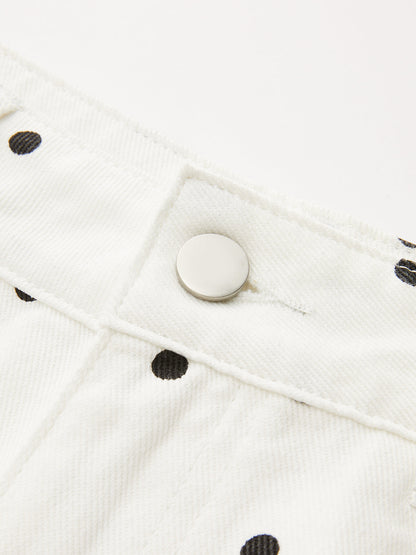 Mencía | Jeans Pierna Ancha de Lunares