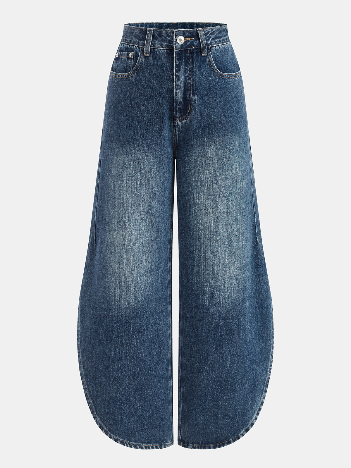 Montserrat | Jeans Pierna Ancha con Abertura Lateral
