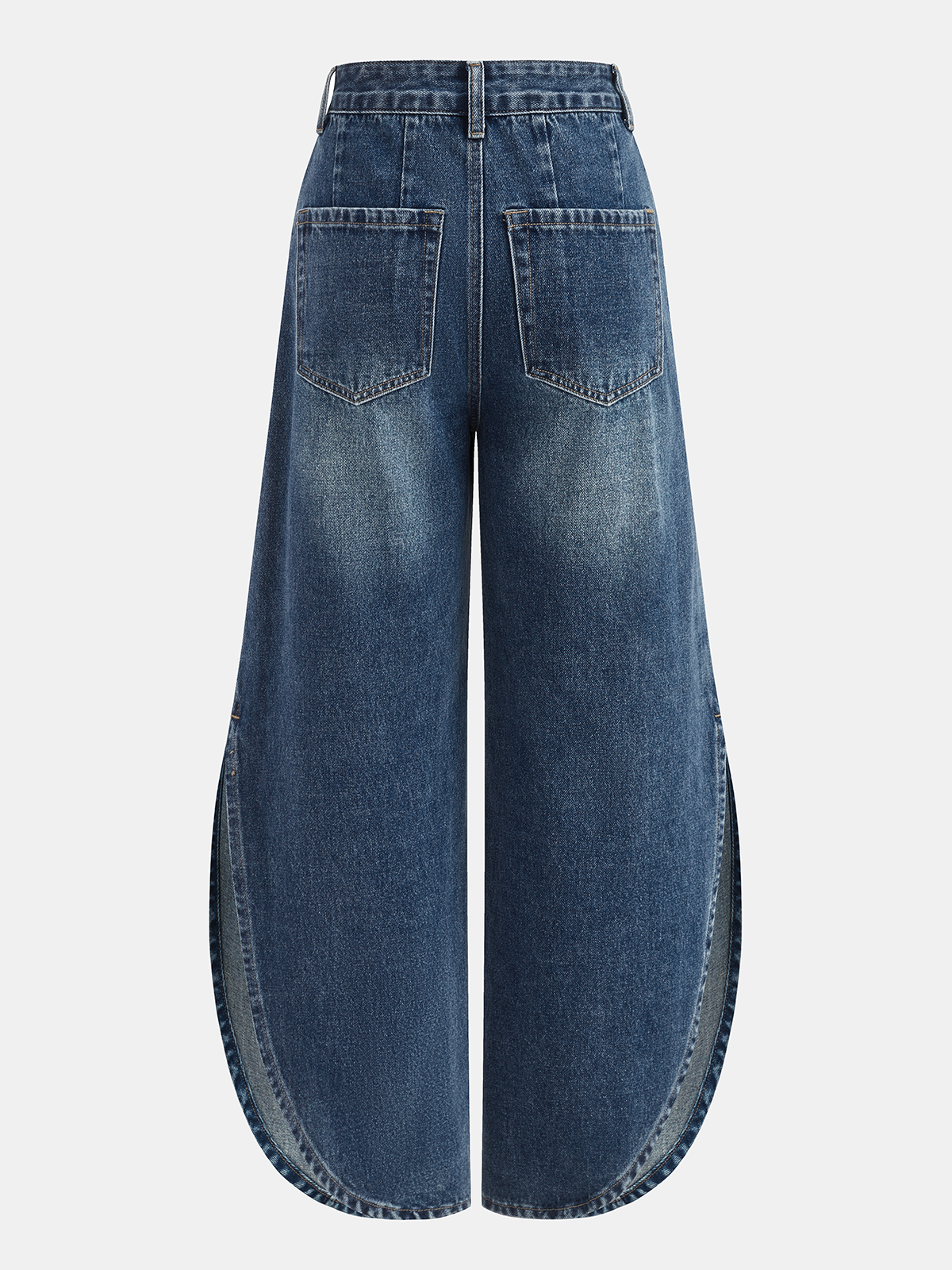 Montserrat | Jeans Pierna Ancha con Abertura Lateral