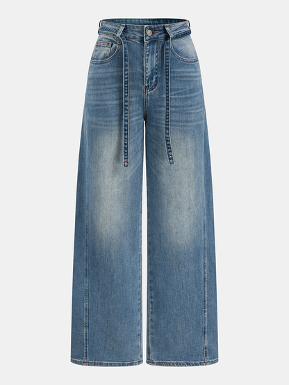 Lola | Jeans Curvos con Cintura Anudada