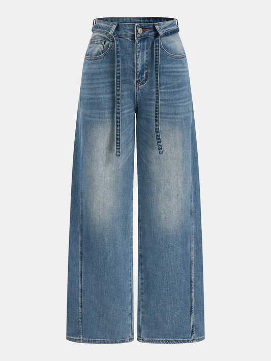 Lola | Jeans Curvos con Cintura Anudada