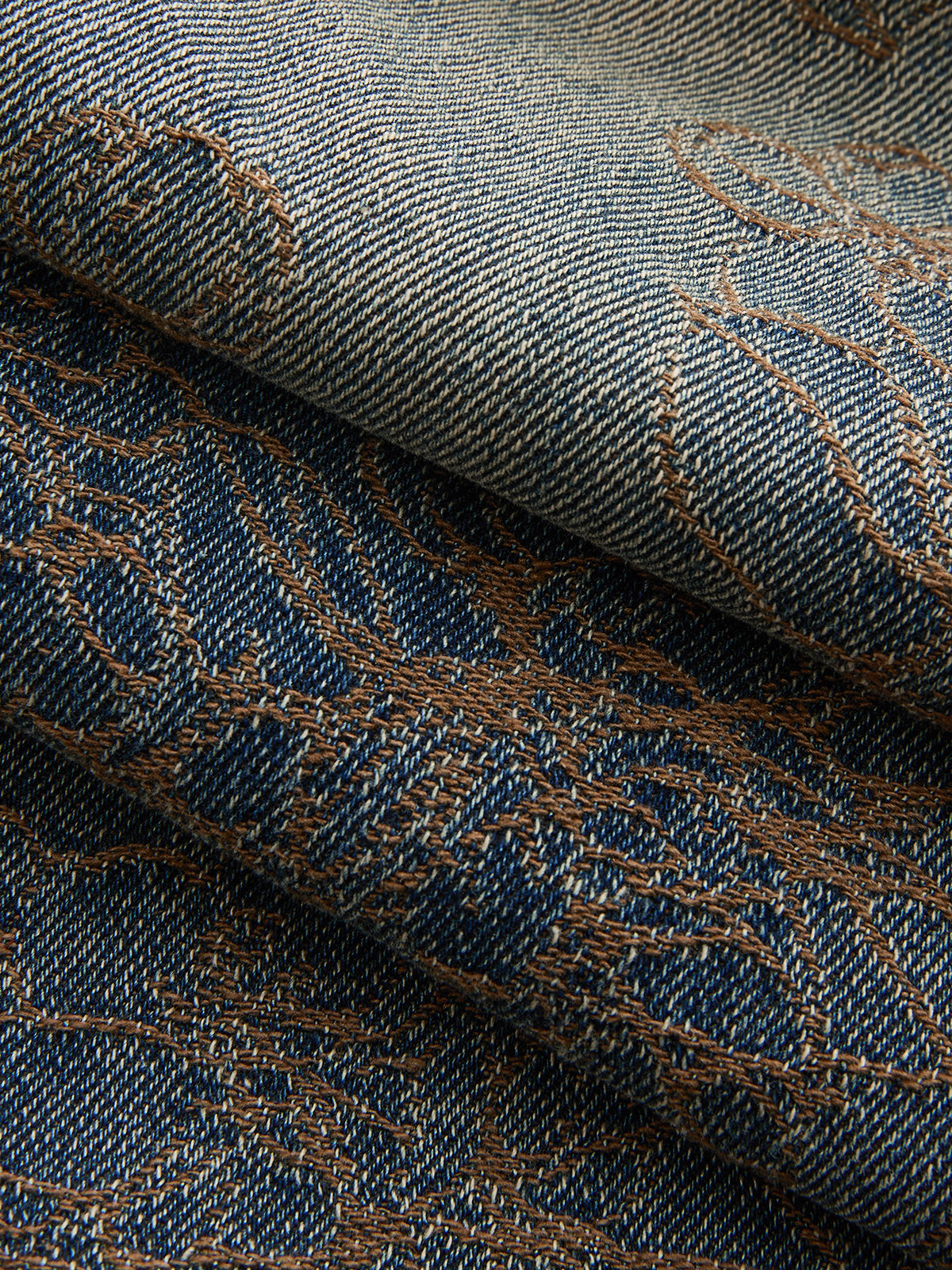 Leire | Jeans Pierna Ancha de Jacquard