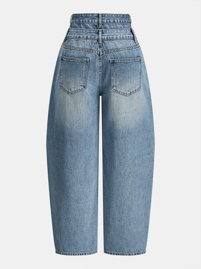 Valle | Jeans Curvos de Doble Cintura