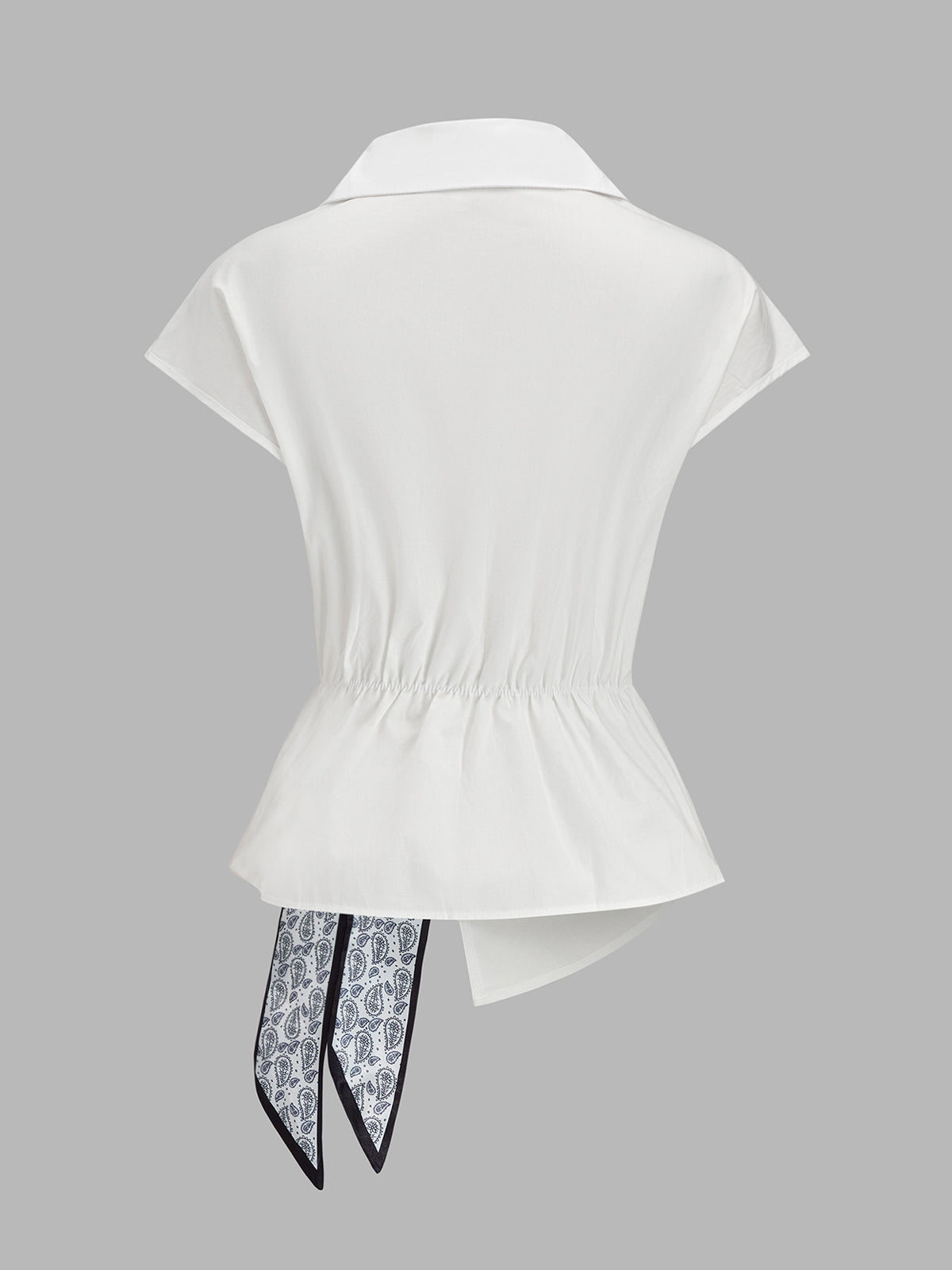 Enara | Blusa Cruzada Paisley con Lazo