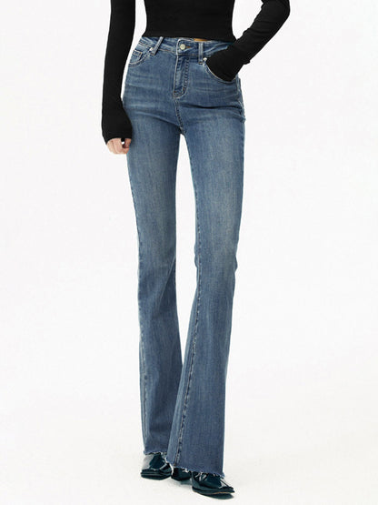 Berta | Jeans Bootcut Tiro Alto para Curvas