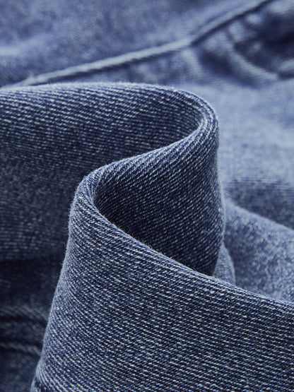 Maite | Jeans Pierna Ancha Tiro Alto con Lazo Trasero