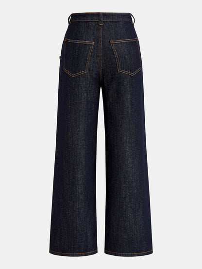 Miriam | Jeans con Doble Hilera de Detalles Metálicos