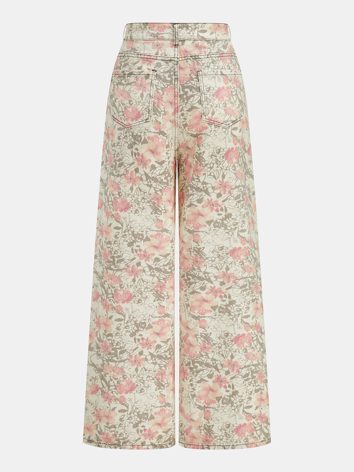 Amaia | Jeans Pierna Ancha de Flores