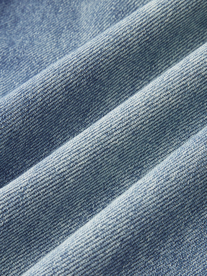 Vanesa | Jeans de Tiro Medio con Ribete de Encaje