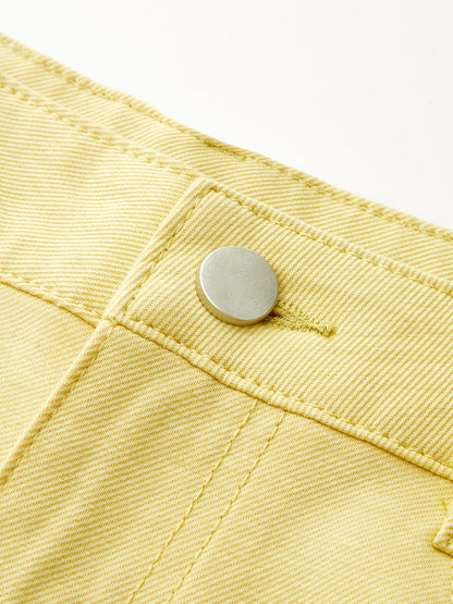Yolanda | Pantalón Denim Pierna Ancha Tiro Alto