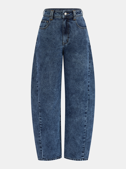 Carolina | Jeans Barrel Curvos de Tiro Medio