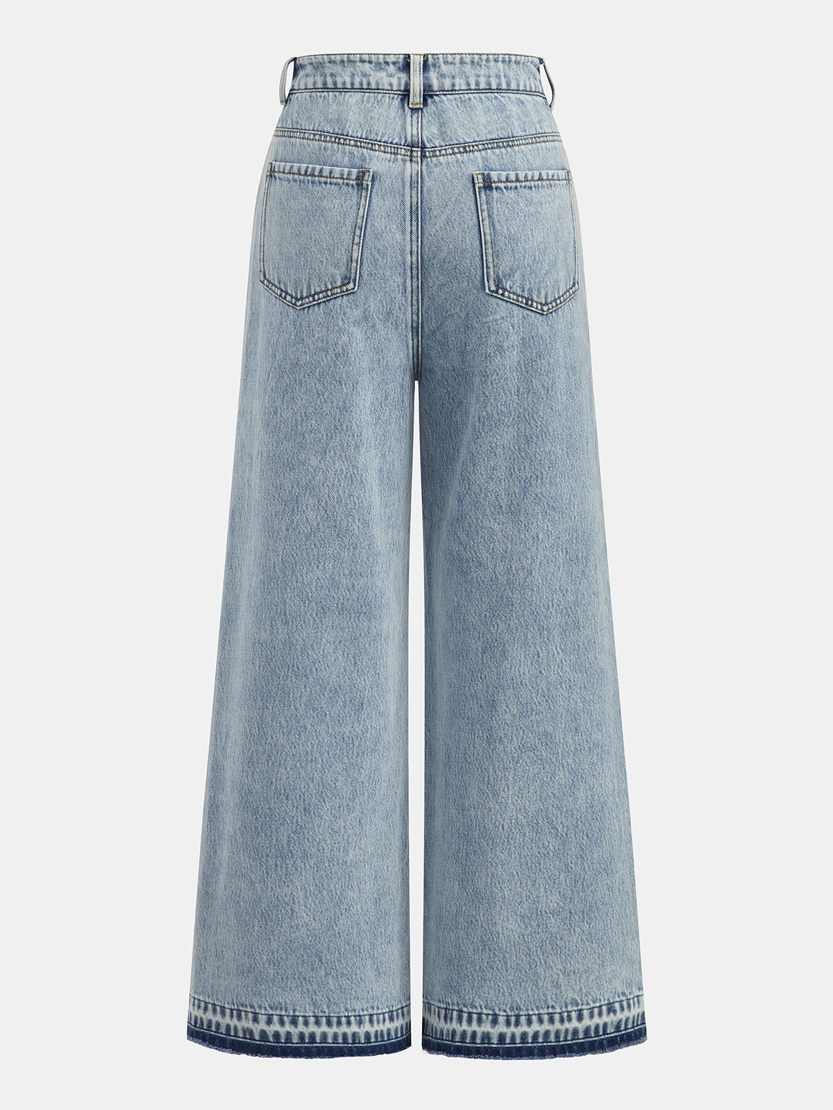 Natalia | Jeans Pierna Ancha con Encaje Lateral