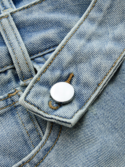 Verónica | Jeans Pierna Ancha de Doble Cintura
