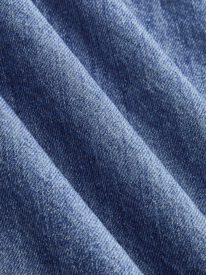 Ruth | Jeans Pierna Ancha con Pinzas y Cinturón