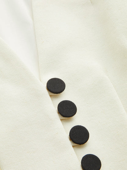 Regina | Blazer Peplum con Escote en V