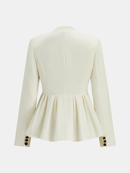 Regina | Blazer Peplum con Escote en V