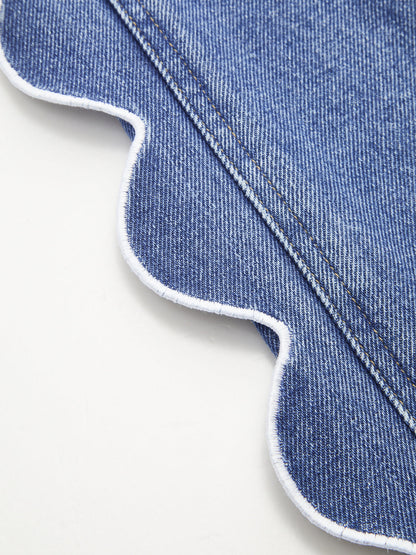 Lorena | Jeans Pierna Ancha con Lateral Festoneado