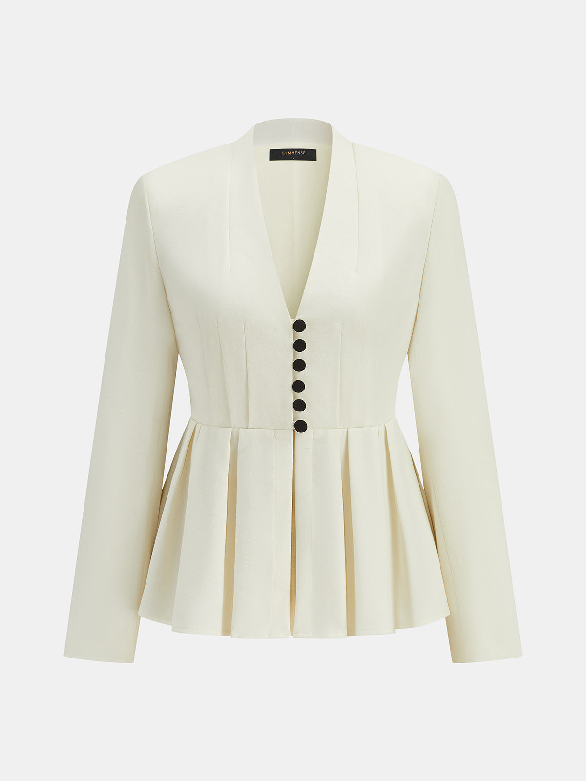 Regina | Blazer Peplum con Escote en V