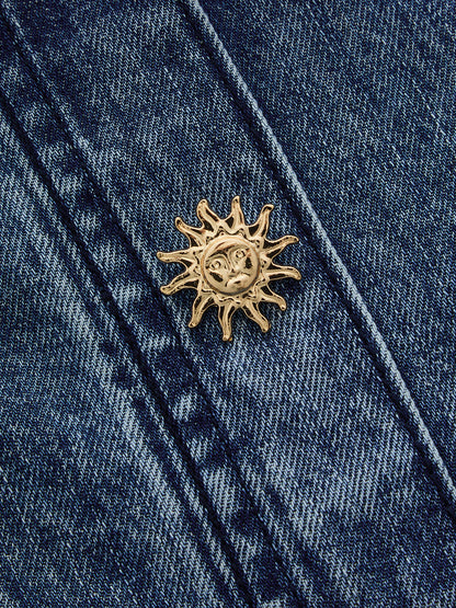 Eva | Jeans Estilo Marinero con Doble Botonadura
