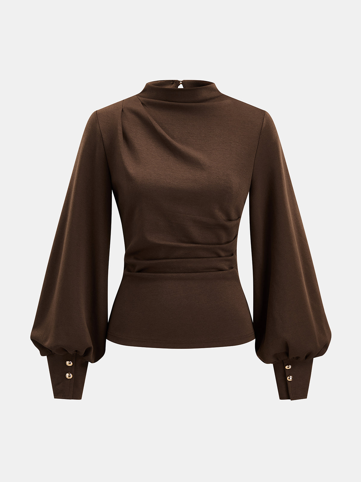 Judit | Blusa Drapeada con Manga Farol