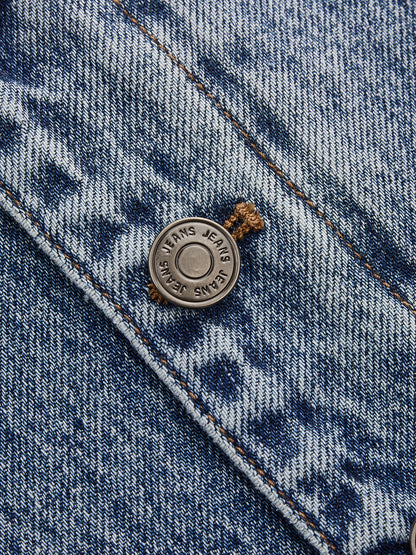 Tatiana | Jeans Barrel Tiro Alto con Botones en Diagonal