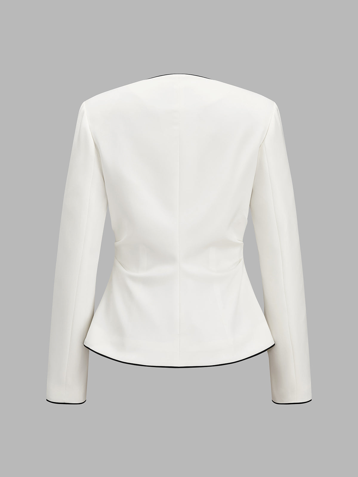 Ramona | Blazer Entallado con Ribete en Contraste