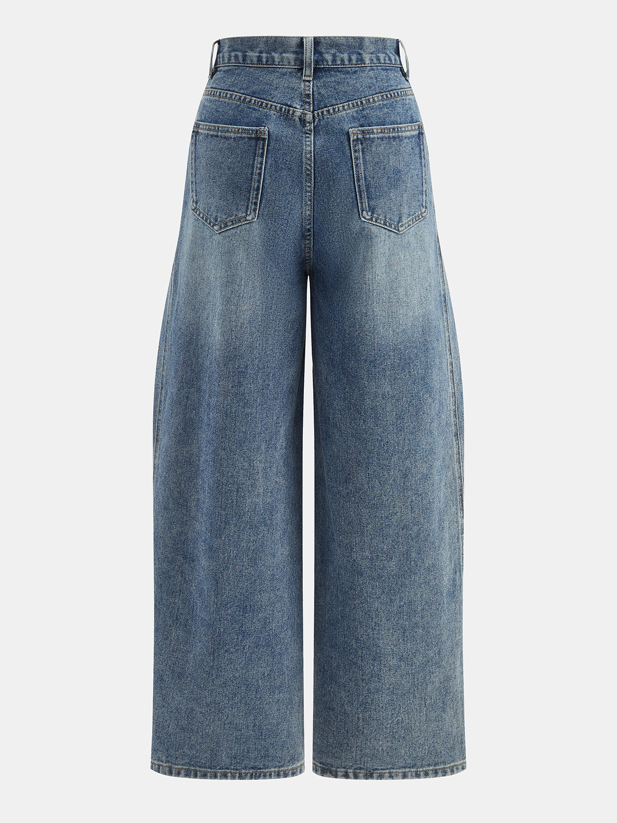 Marta | Jeans Pierna Ancha en Capas con Trabilla