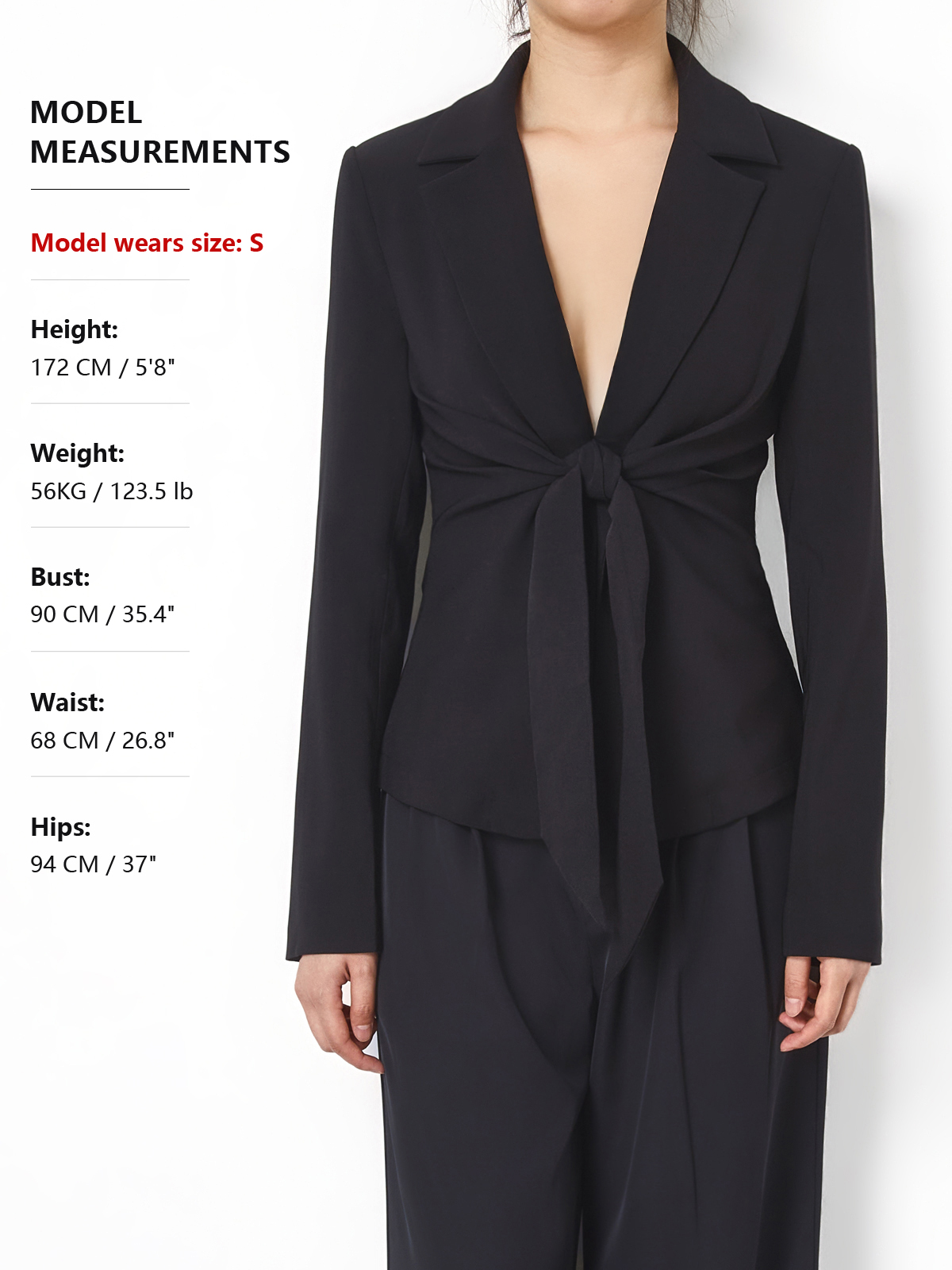 Clotilde | Blazer Entallado con Lazo Delantero
