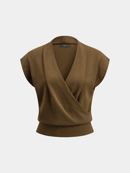 Coral | Top de Punto Cruzado sin Mangas