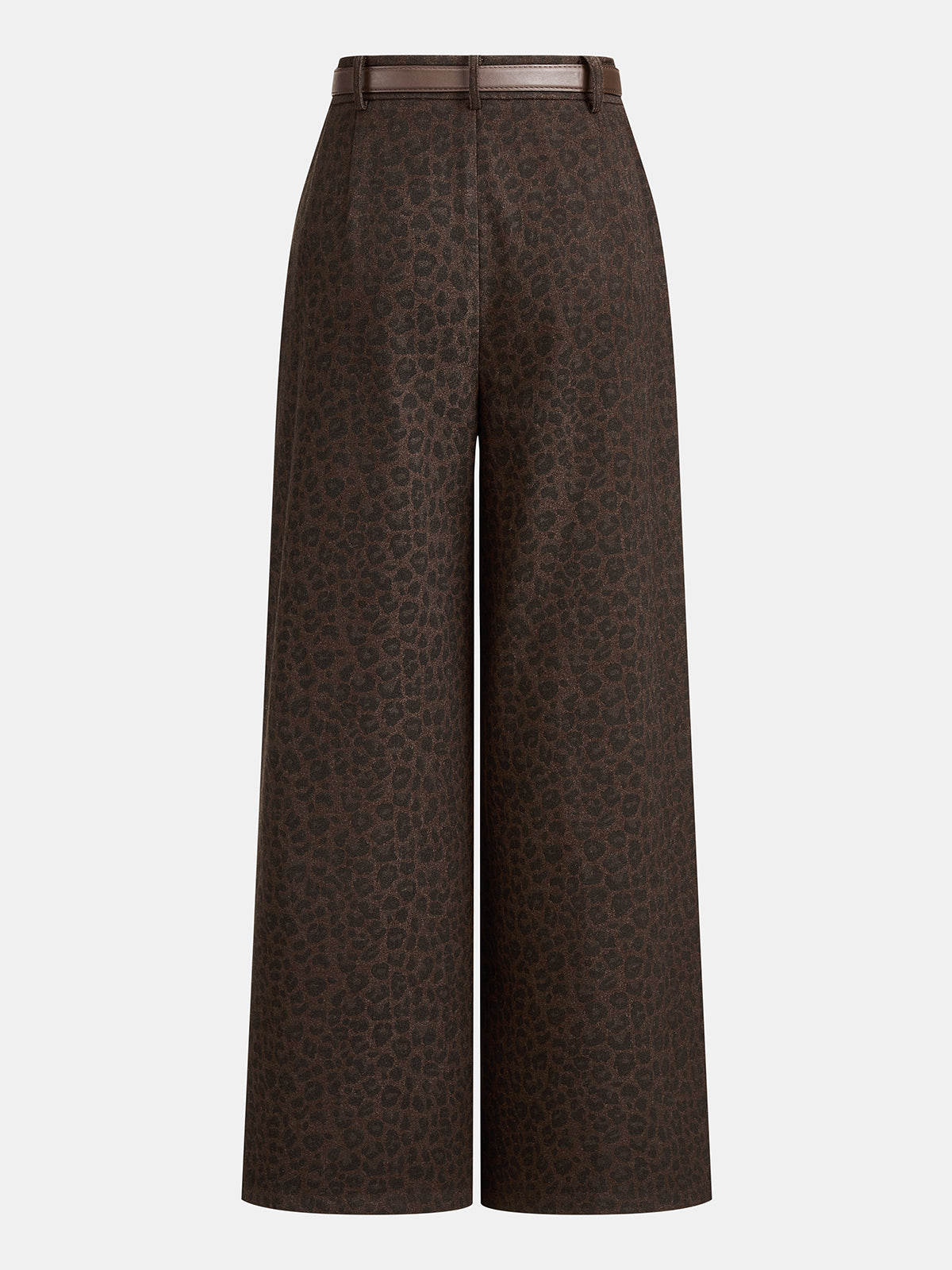 Iratxe | Jeans Pierna Ancha Leopardo con Cinturón