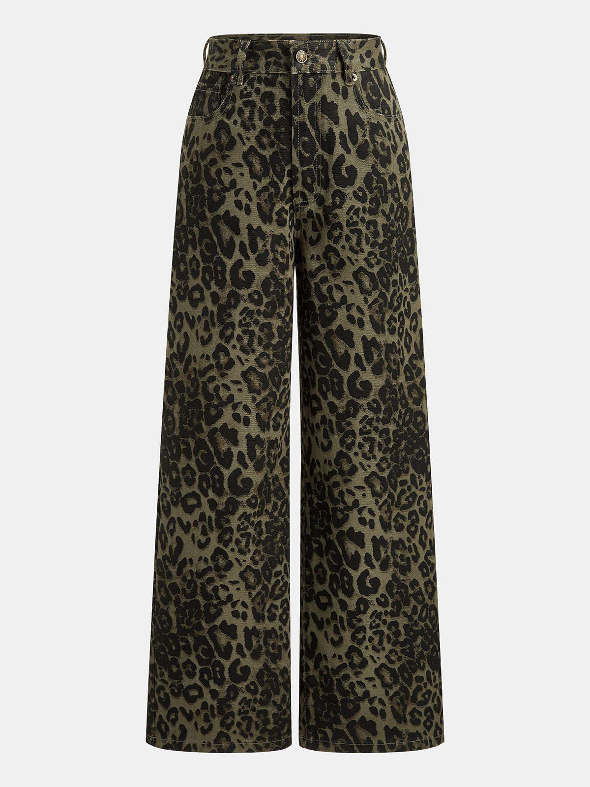 Sonia | Jeans Pierna Ancha Leopardo Vintage