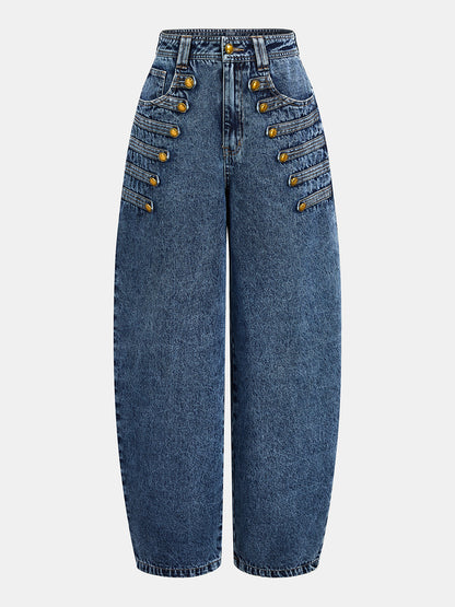 Pilar | Jeans Barrel Estilo Napoleón