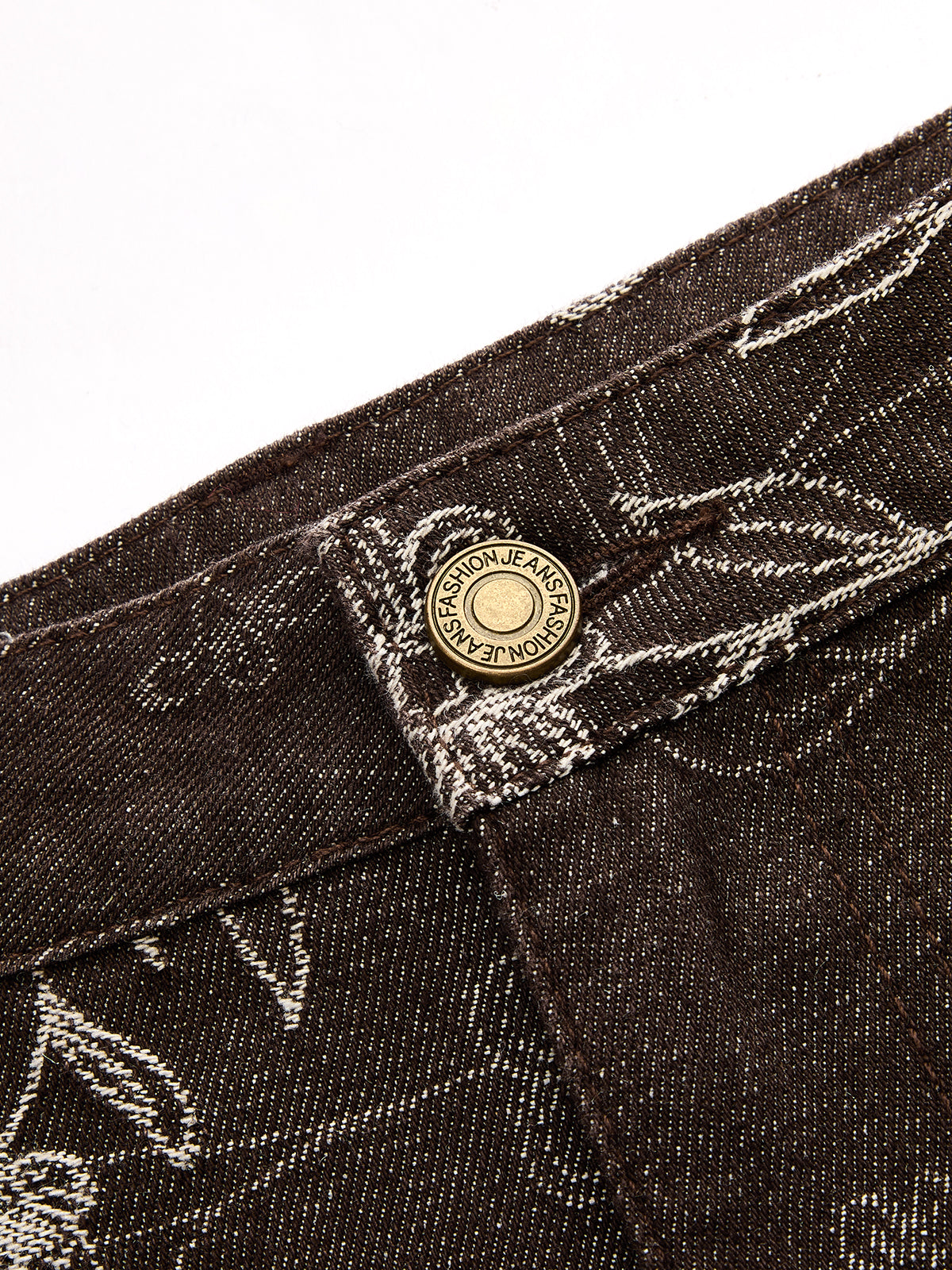 Patricia | Jeans Barrel de Jacquard Floral