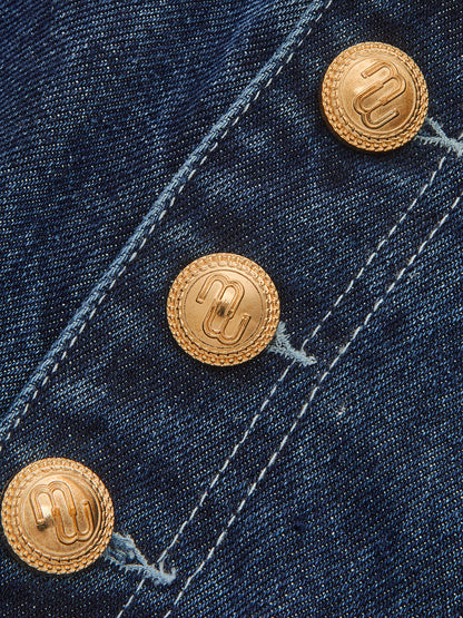 Irati | Jeans Rectos con Botones Delanteros