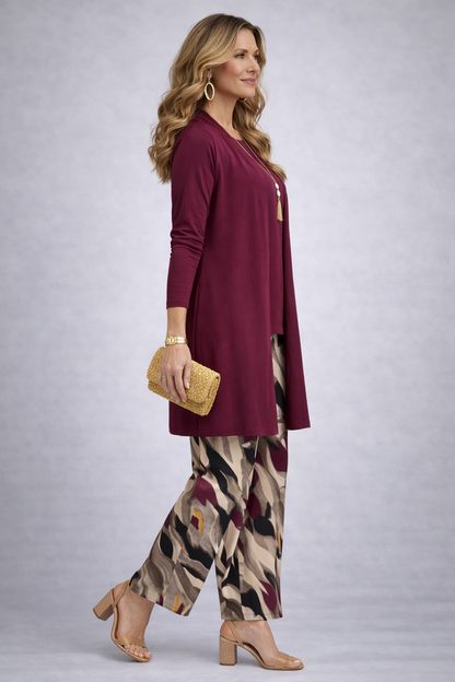 Fiona - Conjunto Tres Piezas Elegancia Clásica - conjunto de mujer, vista frontal | Chloe Bennett